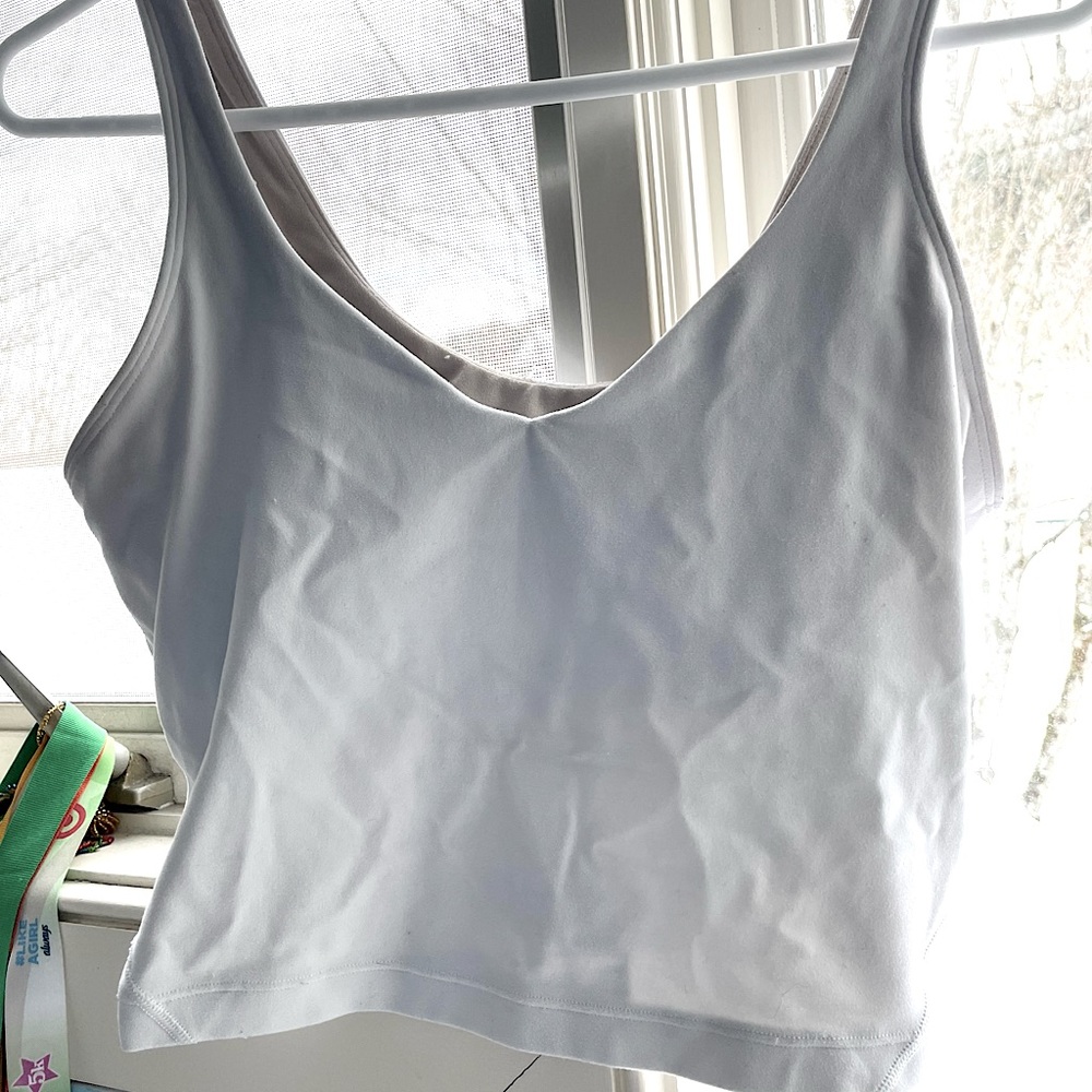 White Lululemon Align Tank Top, size 10!